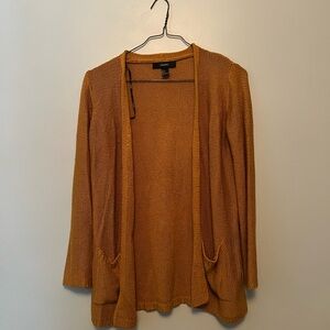 Forever 21 Golden Open-Front Cardigan